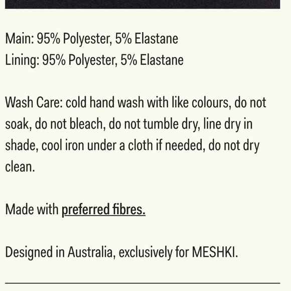 NWT Meshki Frida crepe midi dress in black size medium - Picture 8 of 9